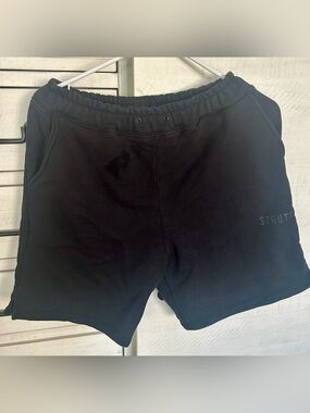 Strut! Men's Black Athletic Drawstring Shorts